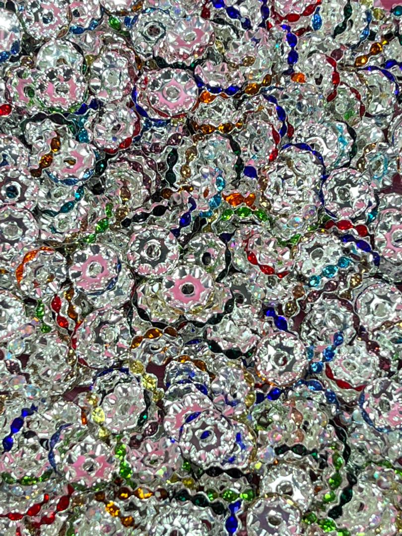 【A-02】💝Diamond spacers （10mm 12mm 15mm Mixed）