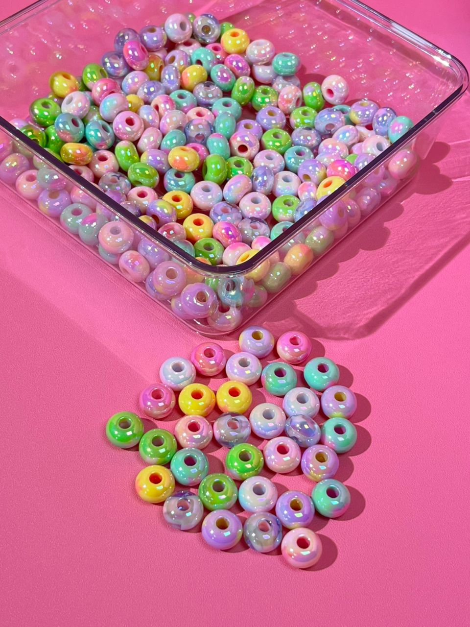 【A04】💝Dopamine-colored wheel beads （13mm*4mm）