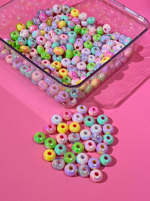 【A04】💝Dopamine-colored wheel beads （13mm*4mm）