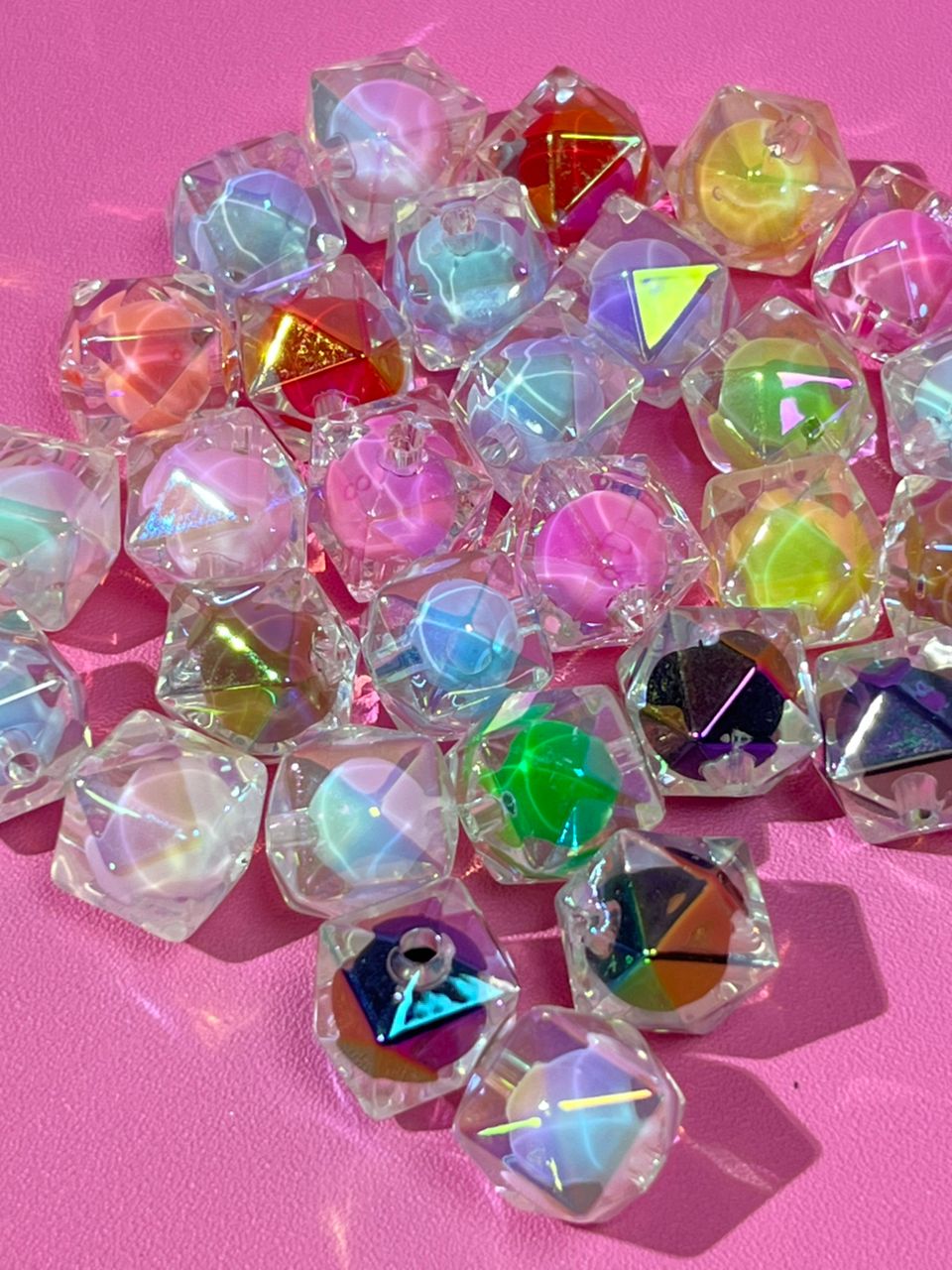 【B05】💝Square faceted beads （16mm）