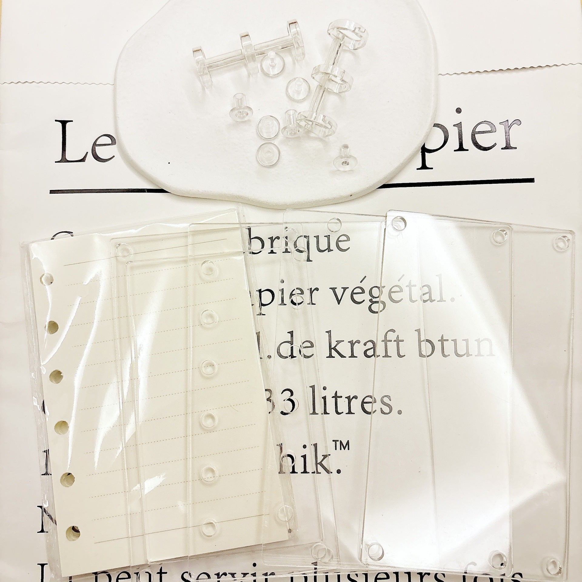 Acrylic "Shaker" Notebook — Bestselling DIY Loose-Leaf Binder (A7/A5 Sizes)