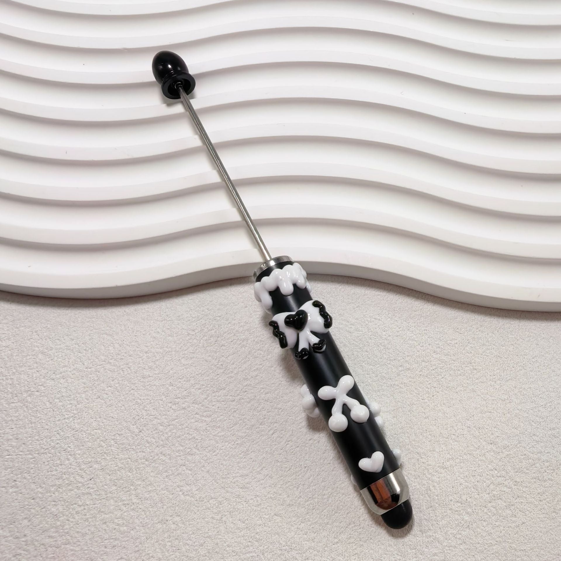 Bestselling Trendy Toy: Handmade DIY "Cute-Bit" Pen — Purely Handcrafted, Cream-Style, Hand-Painted, and Beaded Pen Barrel