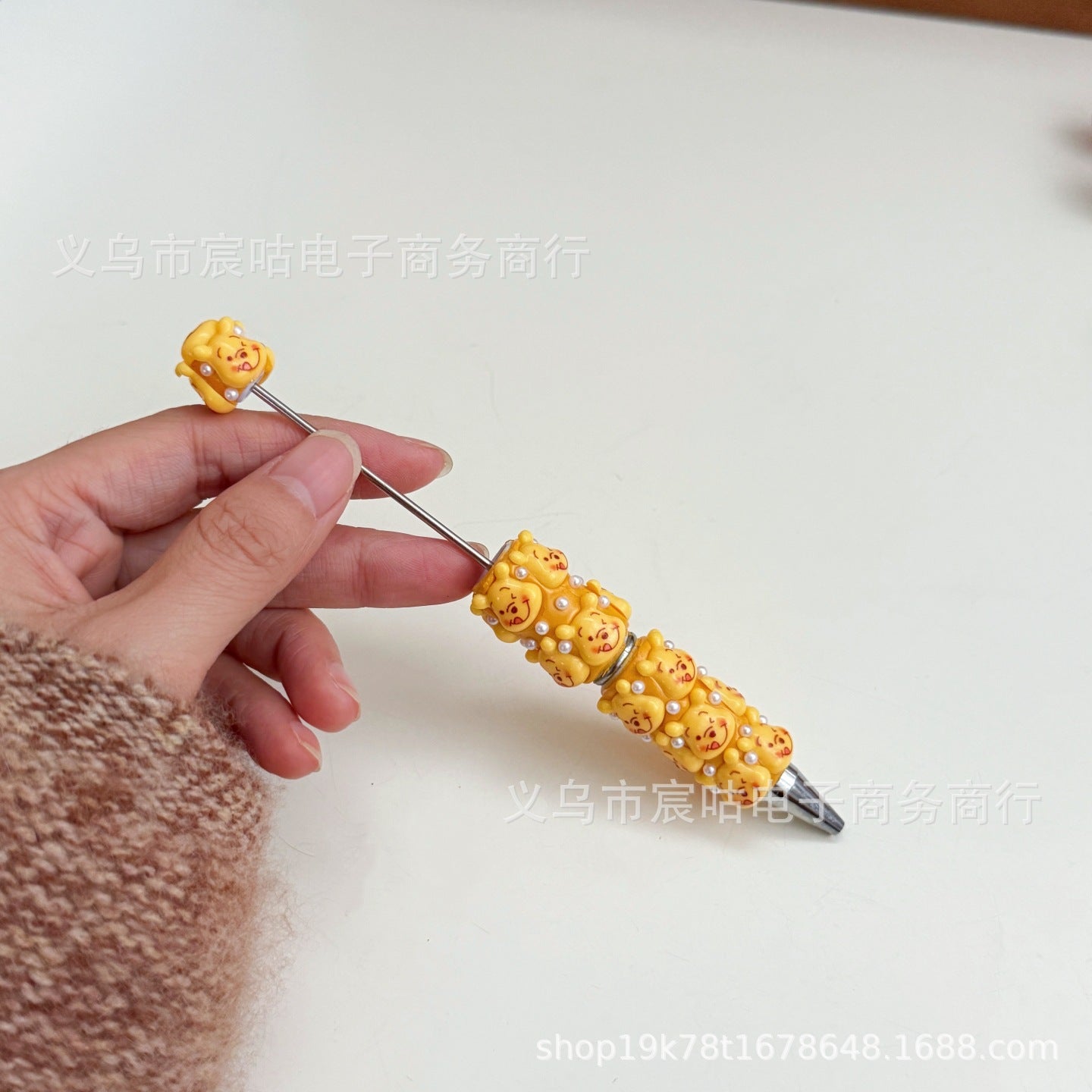 Wholesale Cartoon-Themed DIY Beaded Pens — Intricately Handcrafted, Fully Rhinestone-Embellished Ballpoint Pens