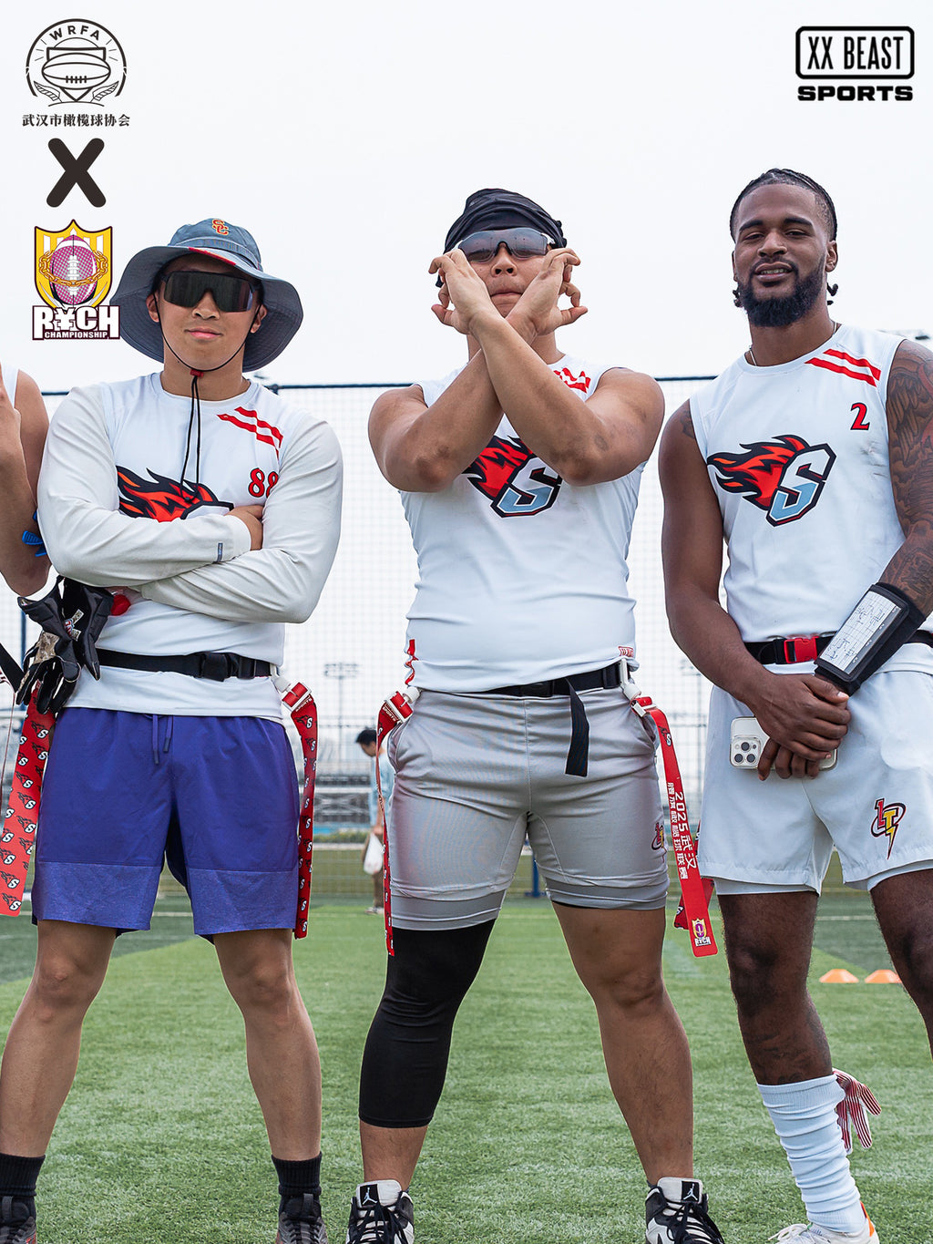Flag Football Gear: 2025 New Model American Football Flags — Threaded-Tip PVC Streamers