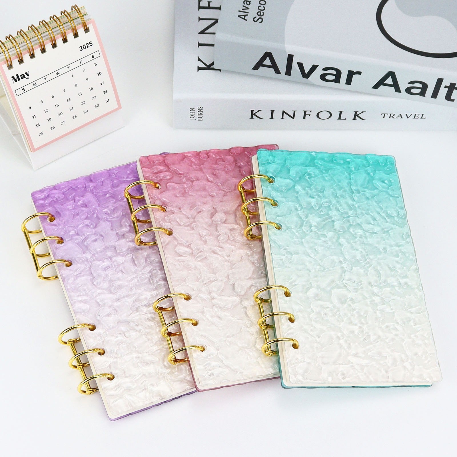 A6 Transparent Acrylic Loose-Leaf Notebook Cover — Student Planner, Notebook, and Coil Binder Refill