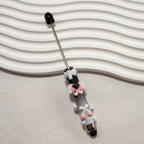 Bestselling Trendy Toy: Handmade DIY "Cute-Bit" Pen — Purely Handcrafted, Cream-Style, Hand-Painted, and Beaded Pen Barrel