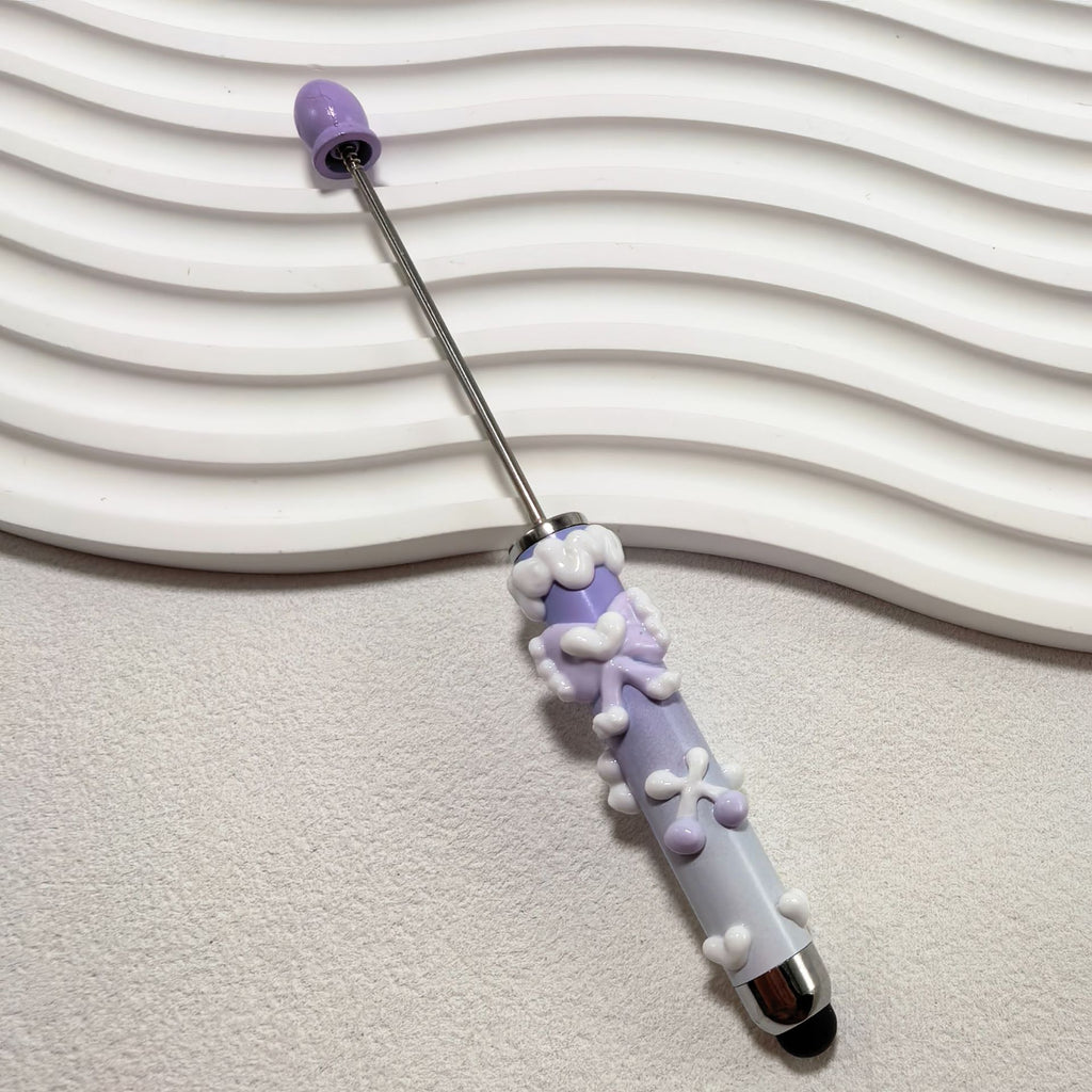 Bestselling Trendy Toy: Handmade DIY "Cute-Bit" Pen — Purely Handcrafted, Cream-Style, Hand-Painted, and Beaded Pen Barrel