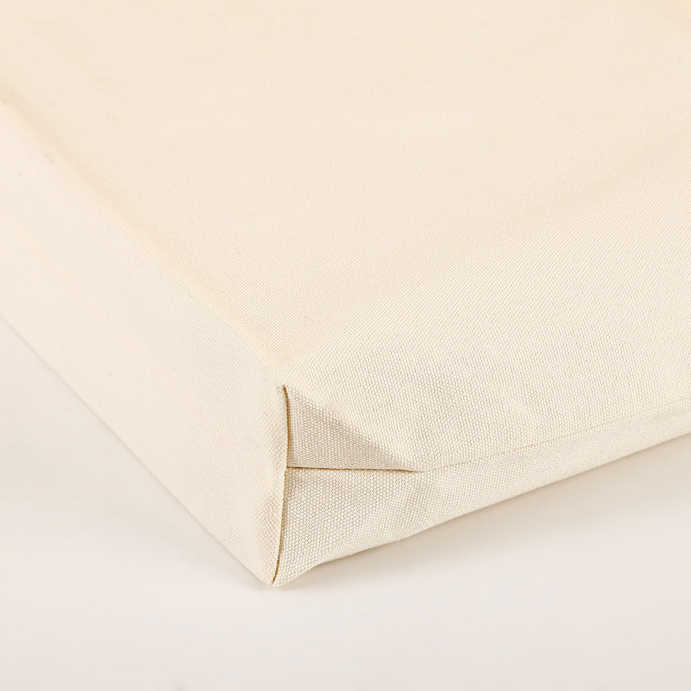 White canvas bag, high-end DIY canvas tote bag, shopping bag, blank canvas bag, customizable logo.