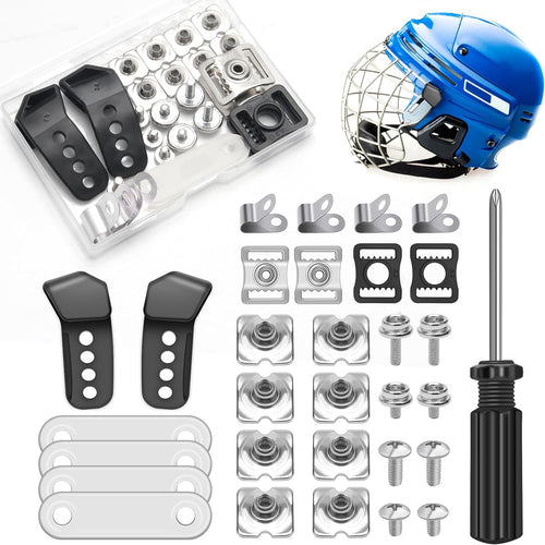 31-Piece Boxed Repair Kit: Replacement Screws and Parts for Football, Baseball, Hockey, and Softball Helmets