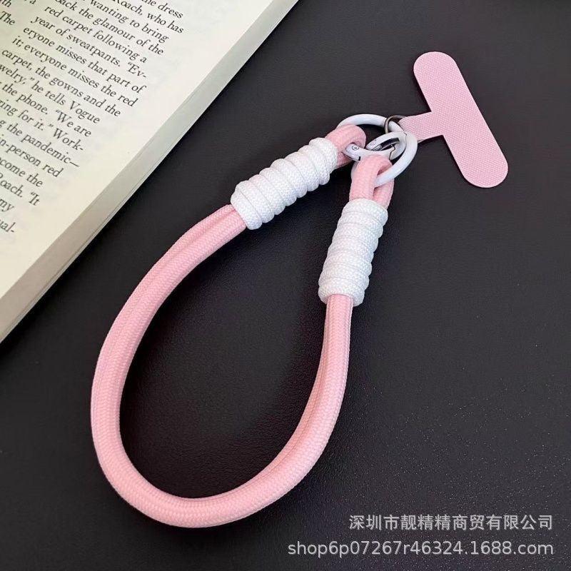 Keychain, color-blocked phone case, lanyard, camera bag charm, phone chain, anti-theft lanyard, neck strap