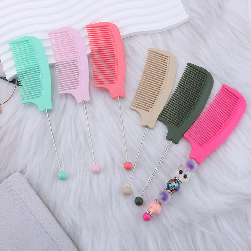 Wholesale Simple Plastic Hair Combs & Tail Combs — Fine-toothed Teasing Combs & Styling Tools — Creative Multi-color Detangling & Curling Combs