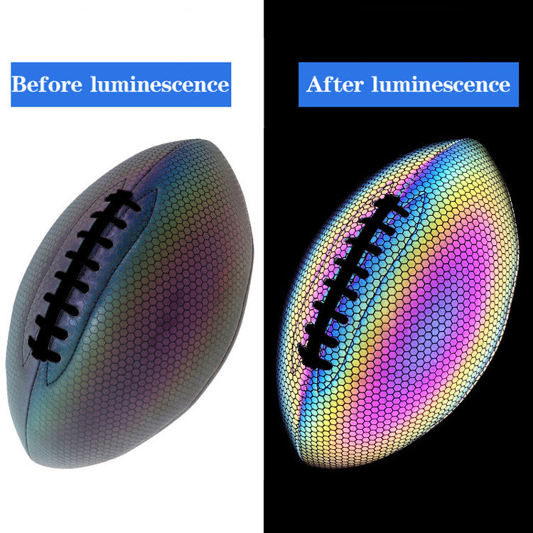 Manufacturer Wholesale: Luminous, Glow-in-the-Dark, and Reflective American Standard Size 9 PU Footballs for Match and Training Use