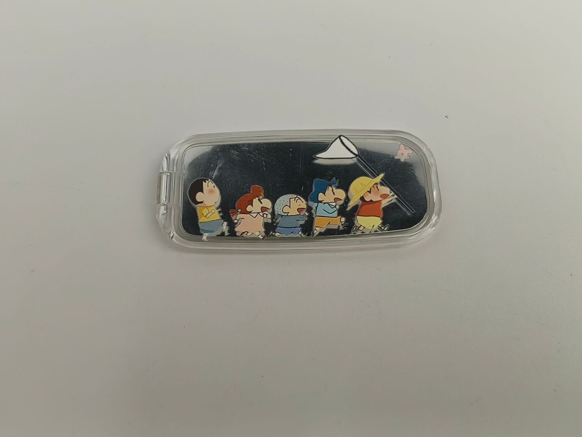 New Foldable Touch-up Mirror & Phone Stand — Cute Cartoon Puppy Design, Adhesive Backing, Dual Horizontal/Vertical Use, Stylish