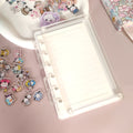 Transparent, DIY notebook, creative stationery, A5 notebook, 6-hole acrylic quicksand loose-leaf notebook