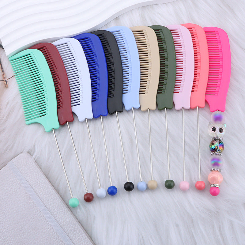 Wholesale Simple Plastic Hair Combs & Tail Combs — Fine-toothed Teasing Combs & Styling Tools — Creative Multi-color Detangling & Curling Combs