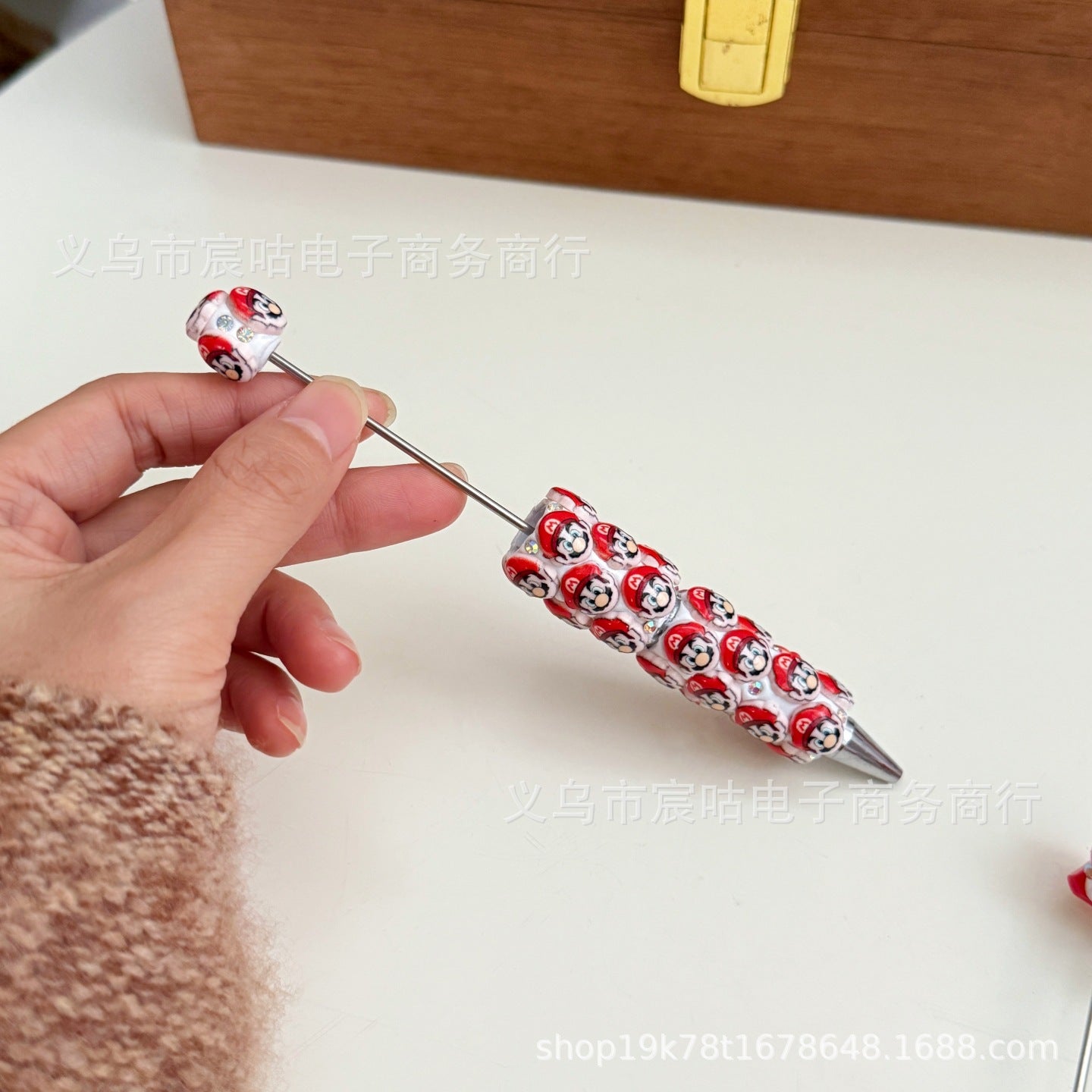 Wholesale Cartoon-Themed DIY Beaded Pens — Intricately Handcrafted, Fully Rhinestone-Embellished Ballpoint Pens