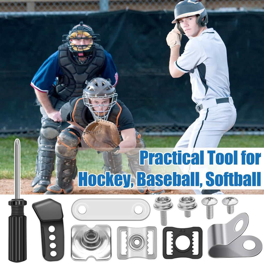 31-Piece Boxed Repair Kit: Replacement Screws and Parts for Football, Baseball, Hockey, and Softball Helmets
