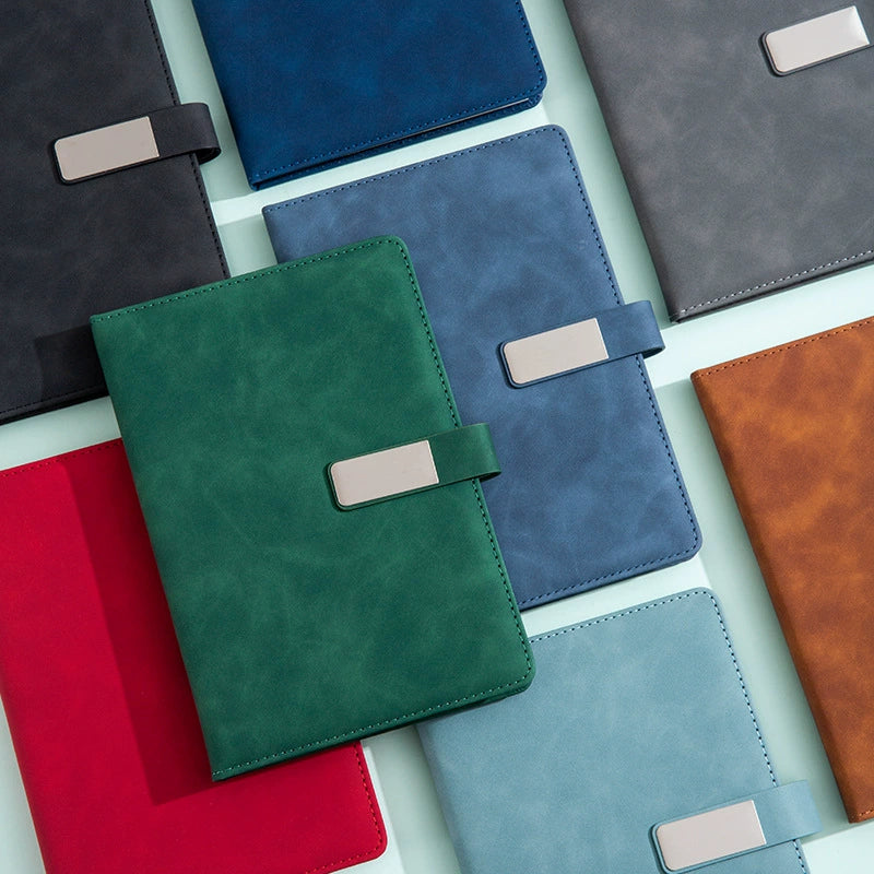 Customizable notebooks for business, office, and meeting minutes; logo printing available; simple student diary.