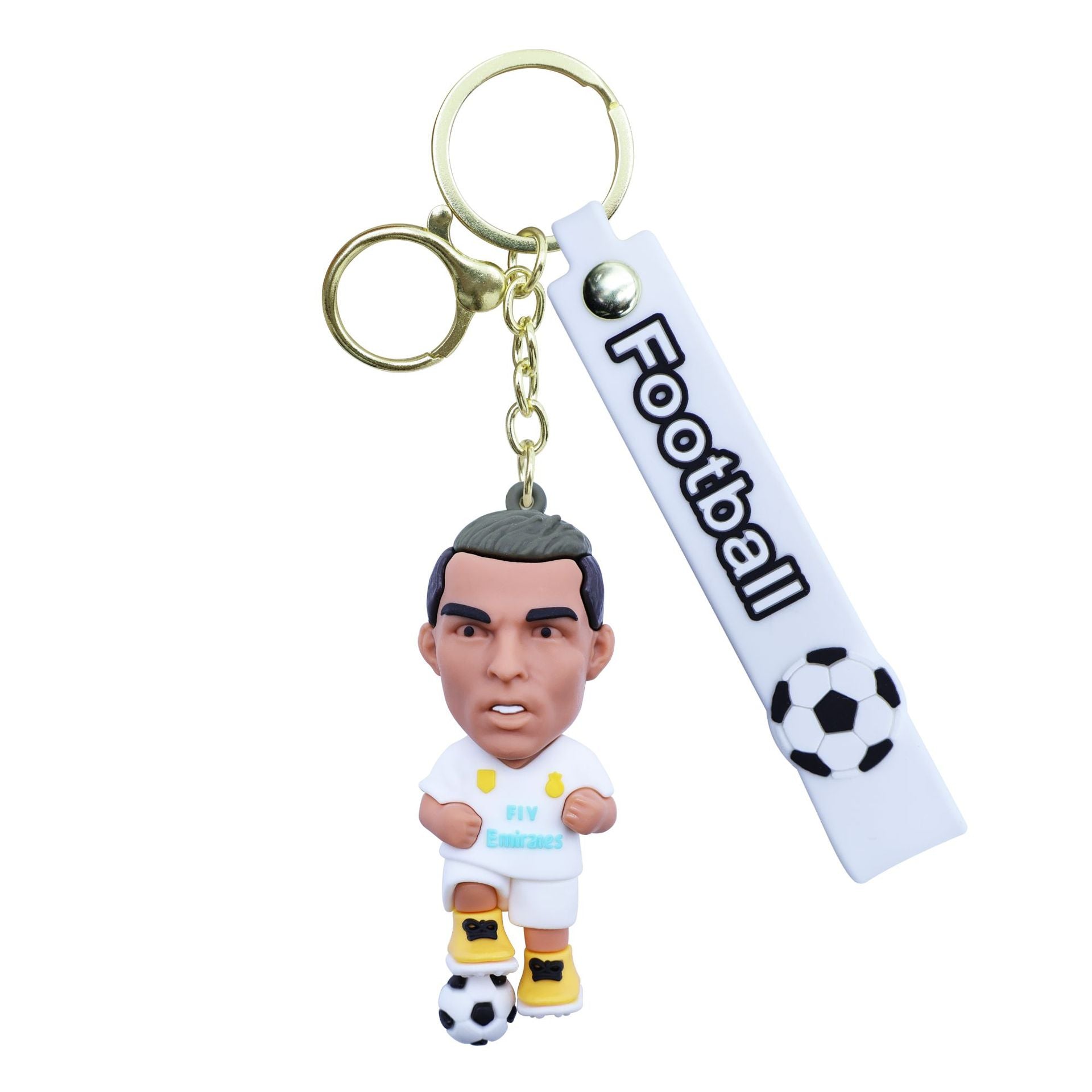 USA, Canada, & Mexico Star Player Keychain — Soft PVC Material Bag & Key Chain Charm — Cartoon-Style Hanging Ornament & Small Gift
