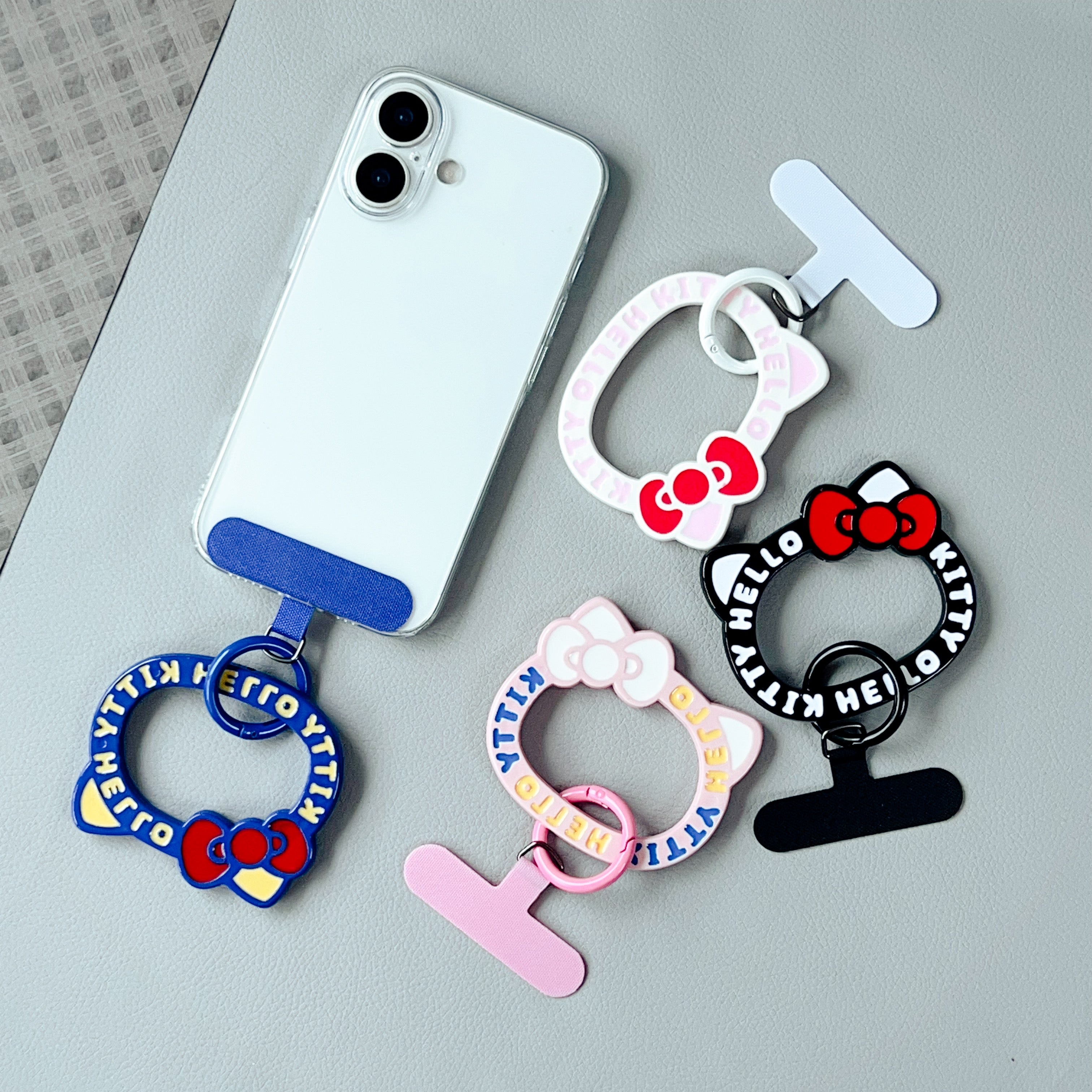 Handheld Phone Lanyard Adapter Tab — Wrist Strap / Case Attachment Patch (Thin Insert)