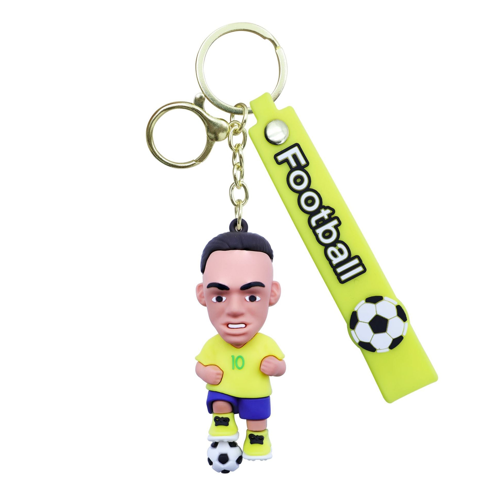 USA, Canada, & Mexico Star Player Keychain — Soft PVC Material Bag & Key Chain Charm — Cartoon-Style Hanging Ornament & Small Gift