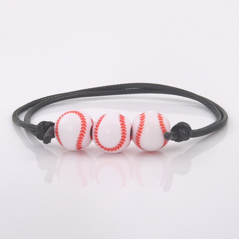 Woven Beaded Bracelets: Basketball, Soccer, and Football Styles