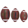 American Football — Non-slip, Wear-Resistant PU Ball for Training and Matches (Brown); Machine-Stitched; Suitable for Children, Teenagers, and Adults