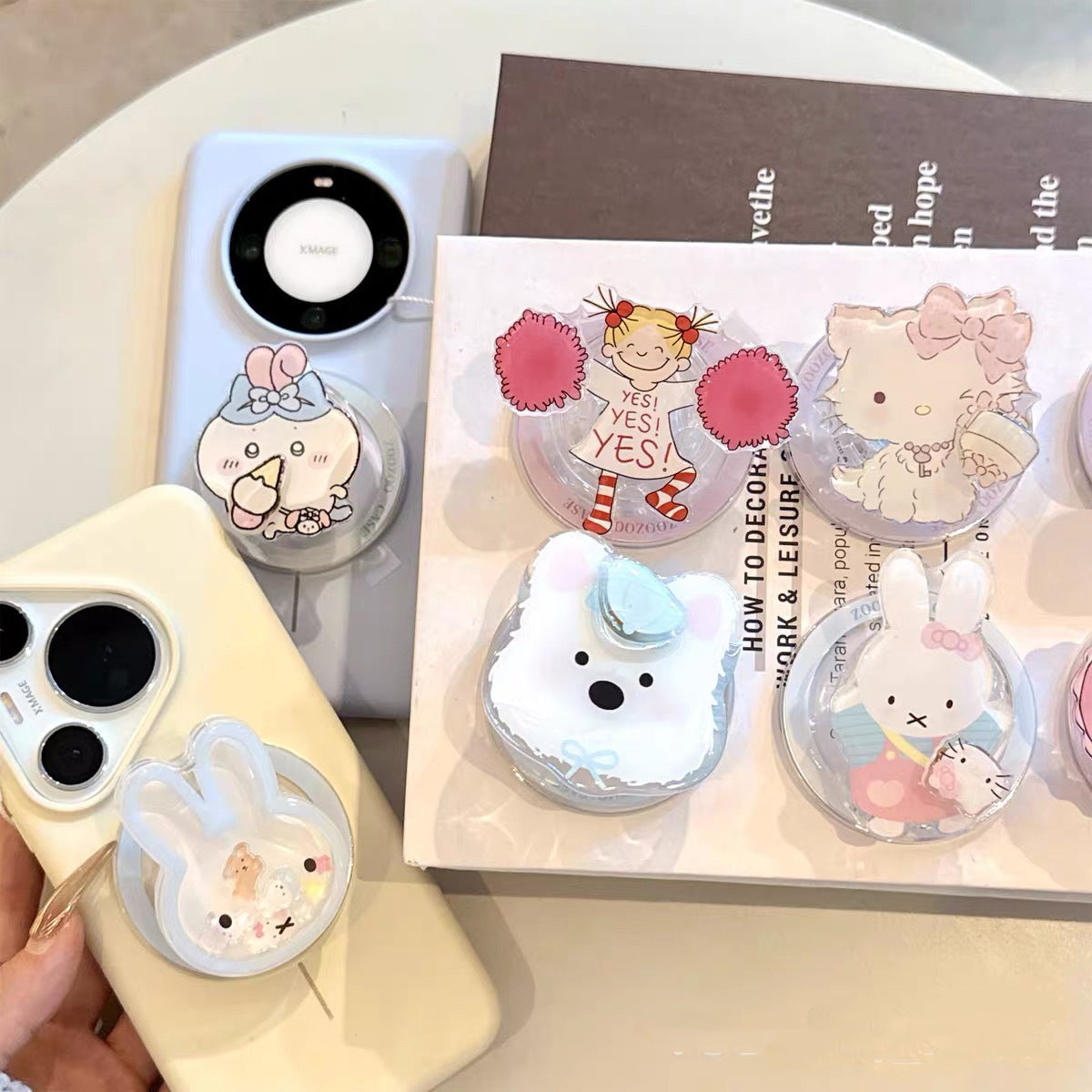 Cute Rotating Star-Wing MagSafe Stand — Strong Magnetic Adhesion & Portable