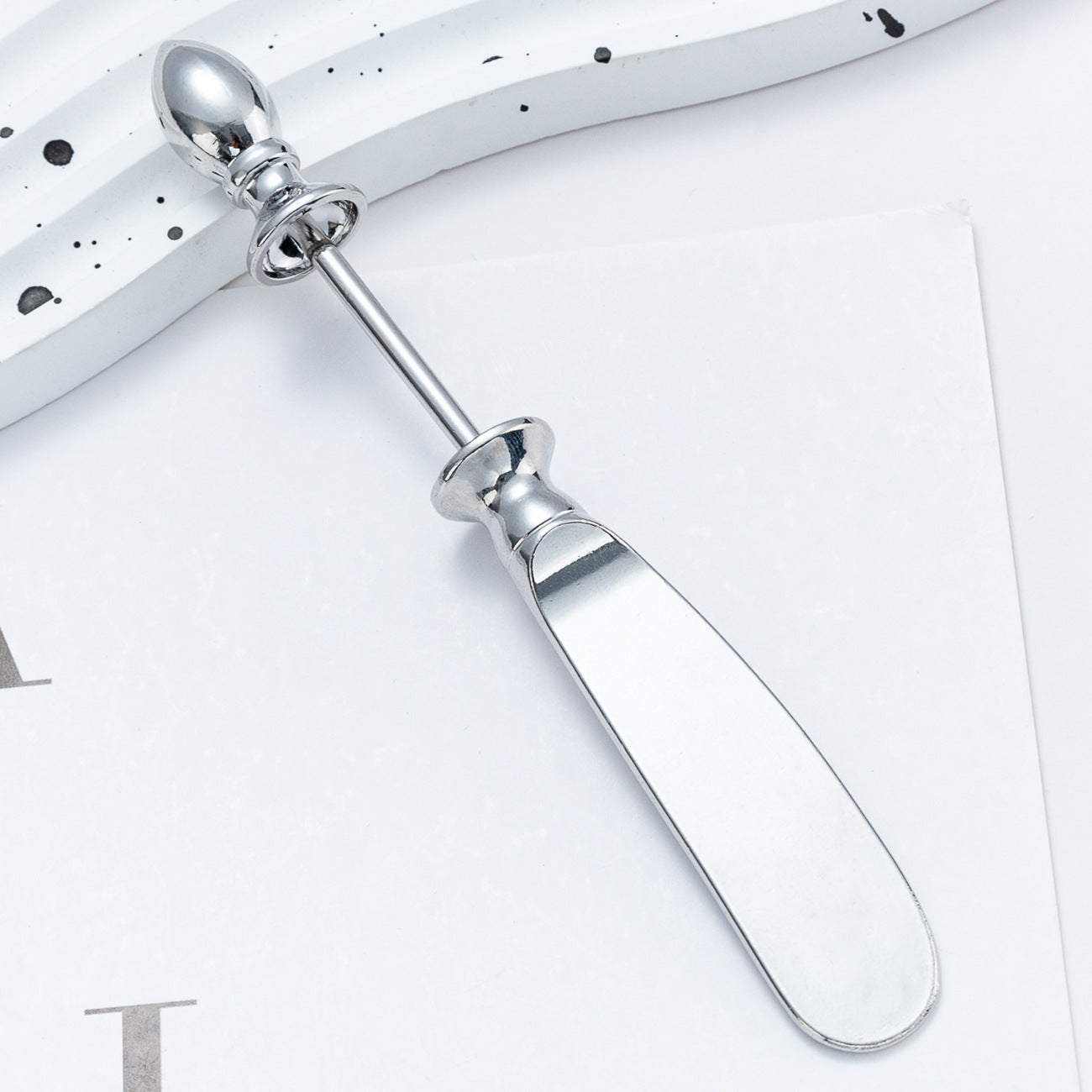 DIY Beaded Cutlery Set: Bottle Opener, Butter Knife, Cheese Knife, Salad Spoon, Sugar Spoon — Stainless Steel Kitchenware