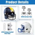 31-Piece Boxed Repair Kit: Replacement Screws and Parts for Football, Baseball, Hockey, and Softball Helmets