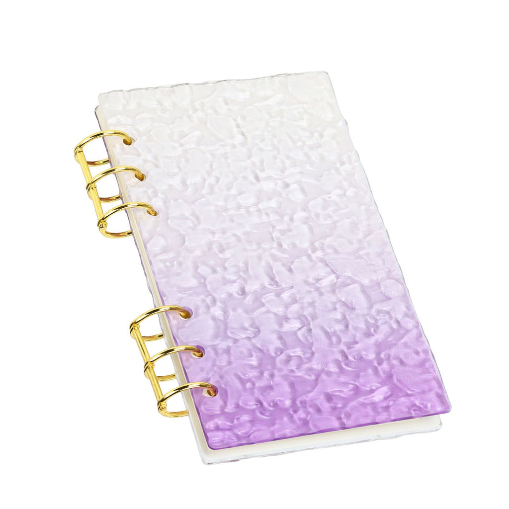 A6 Transparent Acrylic Loose-Leaf Notebook Cover — Student Planner, Notebook, and Coil Binder Refill