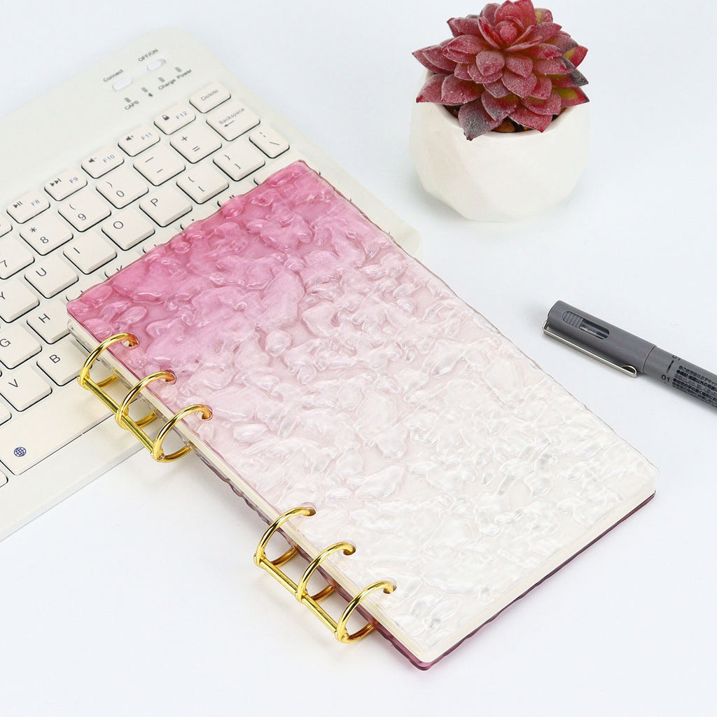 A6 Transparent Acrylic Loose-Leaf Notebook Cover — Student Planner, Notebook, and Coil Binder Refill