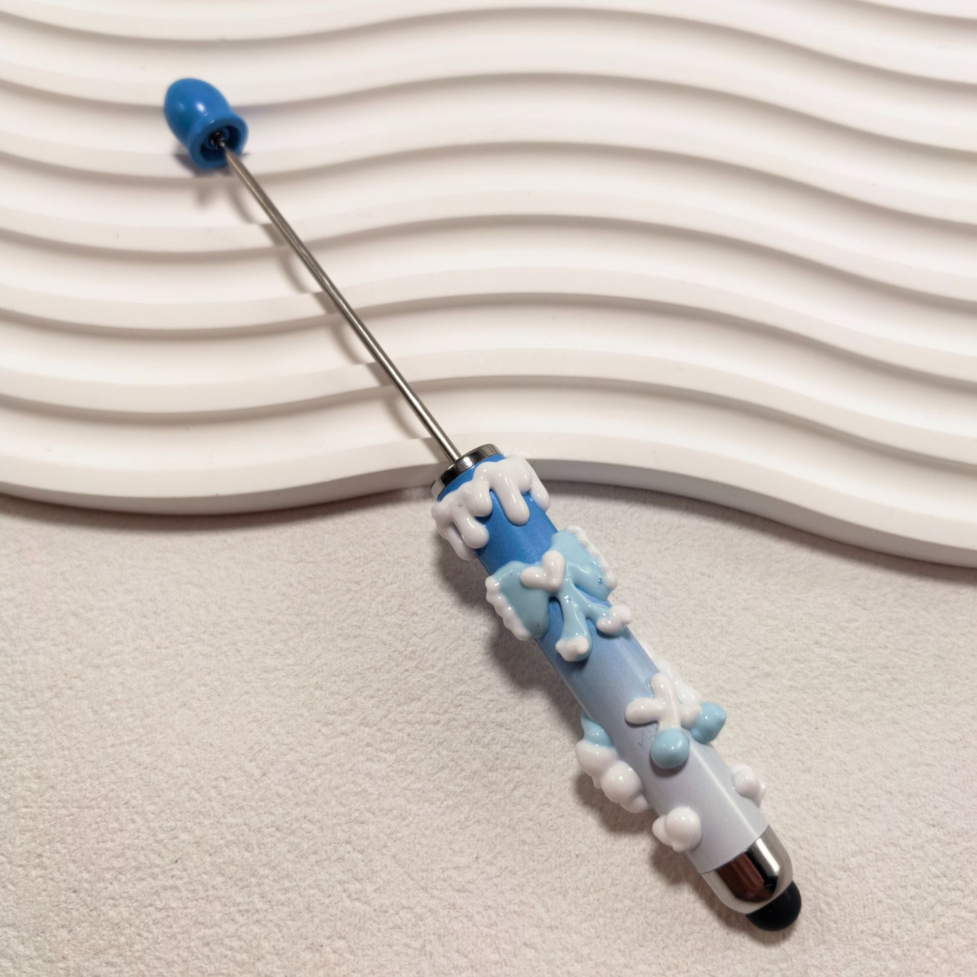 Bestselling Trendy Toy: Handmade DIY "Cute-Bit" Pen — Purely Handcrafted, Cream-Style, Hand-Painted, and Beaded Pen Barrel