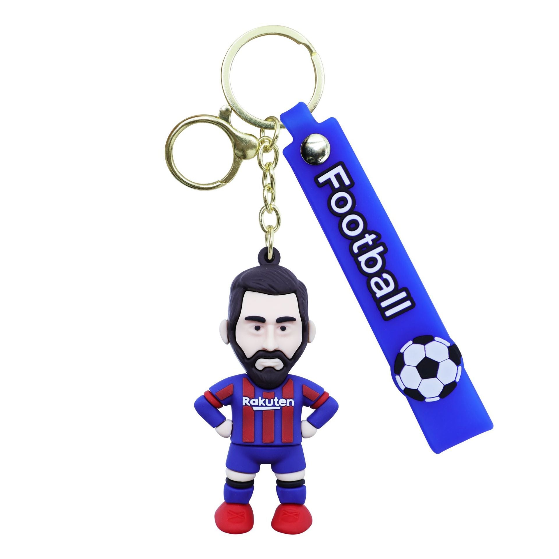 USA, Canada, & Mexico Star Player Keychain — Soft PVC Material Bag & Key Chain Charm — Cartoon-Style Hanging Ornament & Small Gift