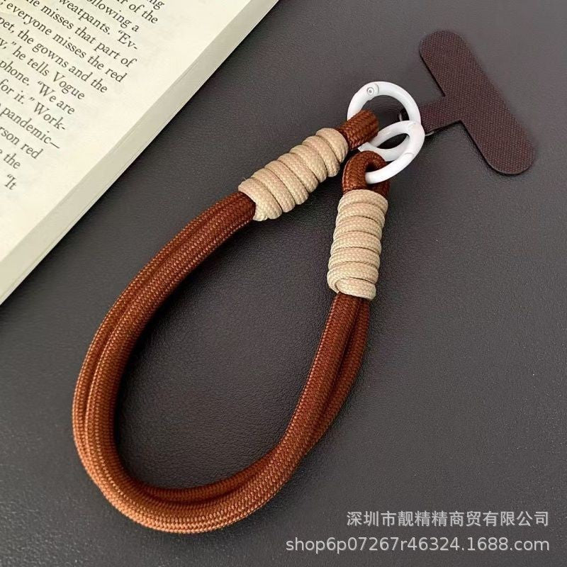 Keychain, color-blocked phone case, lanyard, camera bag charm, phone chain, anti-theft lanyard, neck strap