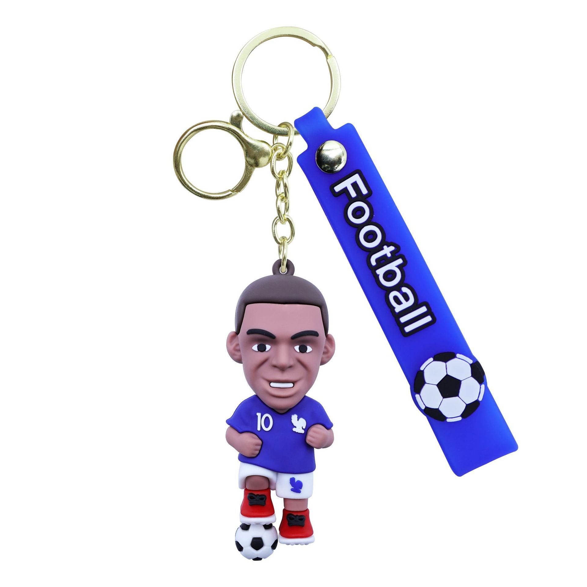 USA, Canada, & Mexico Star Player Keychain — Soft PVC Material Bag & Key Chain Charm — Cartoon-Style Hanging Ornament & Small Gift