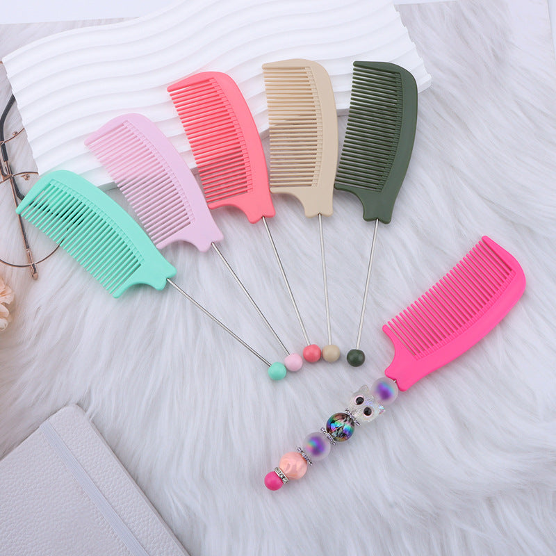 Wholesale Simple Plastic Hair Combs & Tail Combs — Fine-toothed Teasing Combs & Styling Tools — Creative Multi-color Detangling & Curling Combs