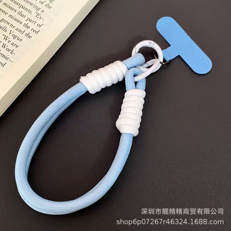 Keychain, color-blocked phone case, lanyard, camera bag charm, phone chain, anti-theft lanyard, neck strap