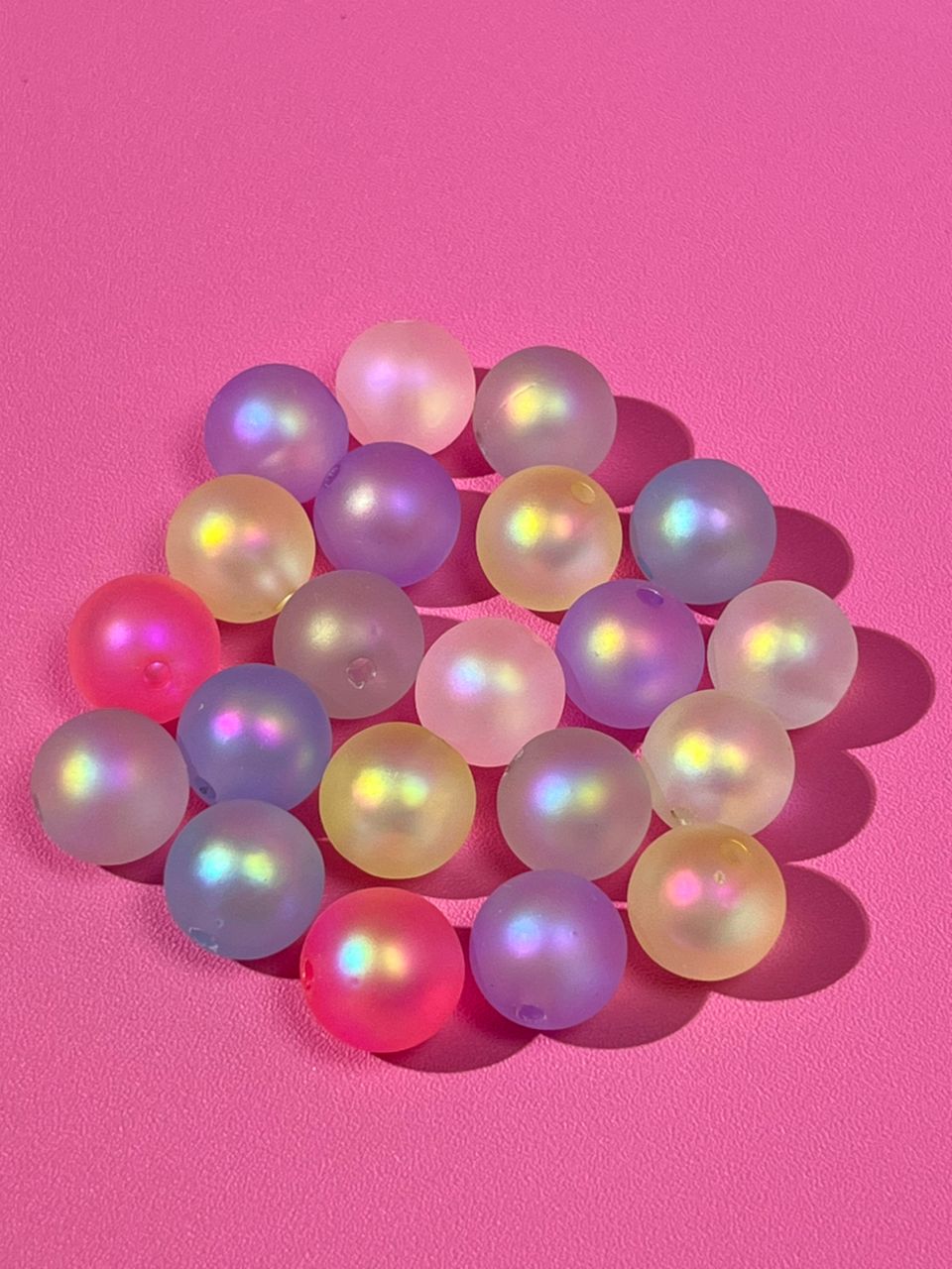 【C01】 💝Matte frosted round beads （12mm）