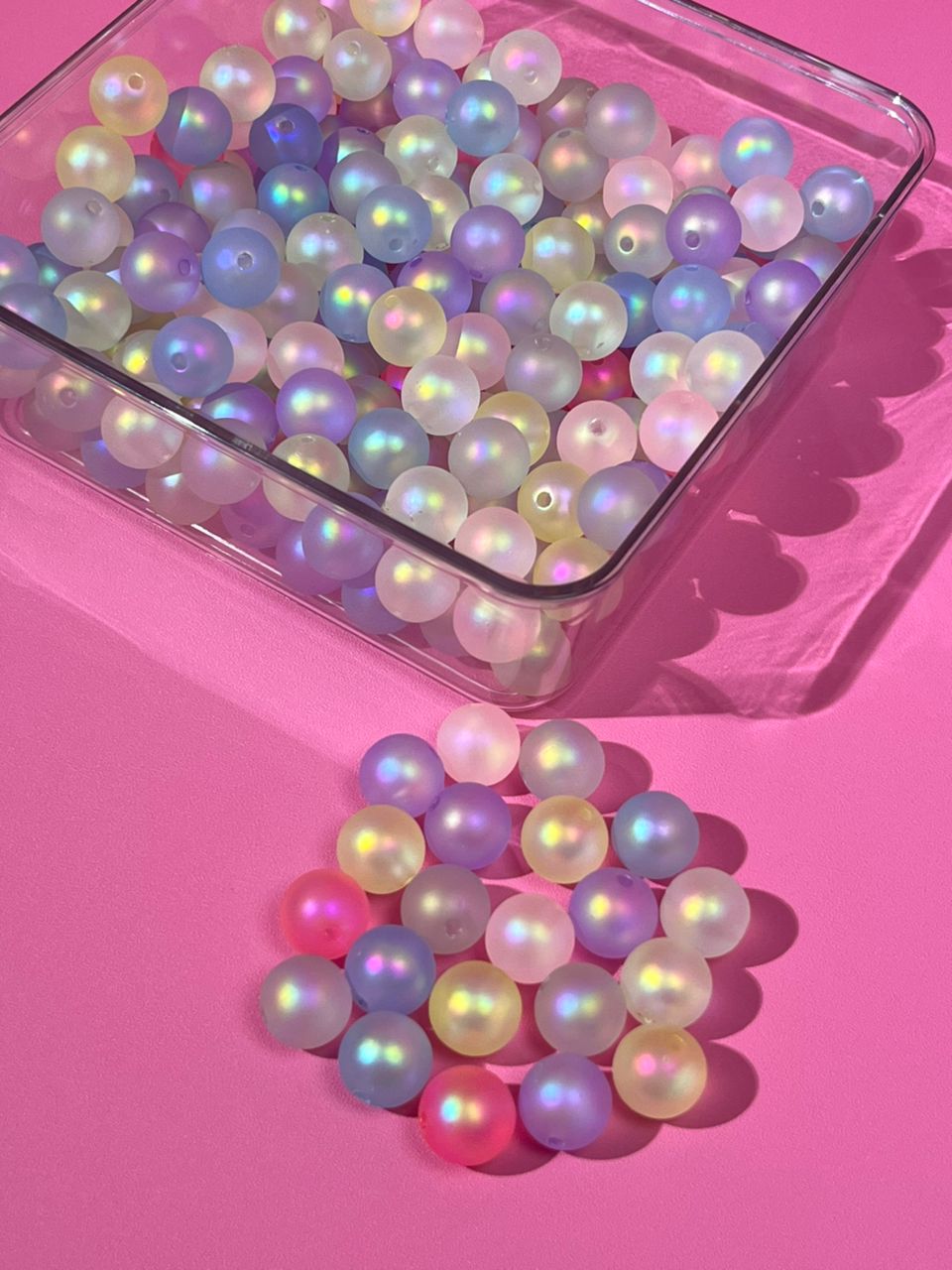 【C01】 💝Matte frosted round beads （12mm）