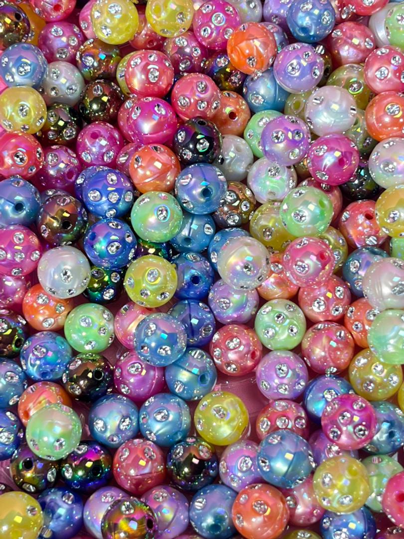 【C04】💝Pearl and diamond beaded bracelet （16mm）