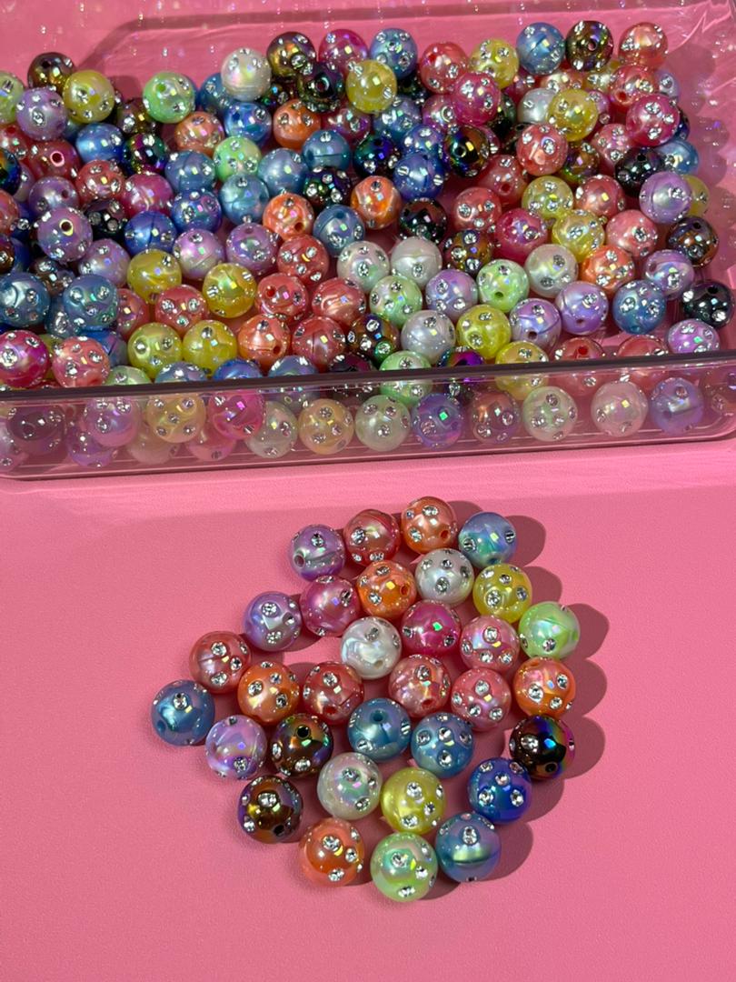 【C04】💝Pearl and diamond beaded bracelet （16mm）