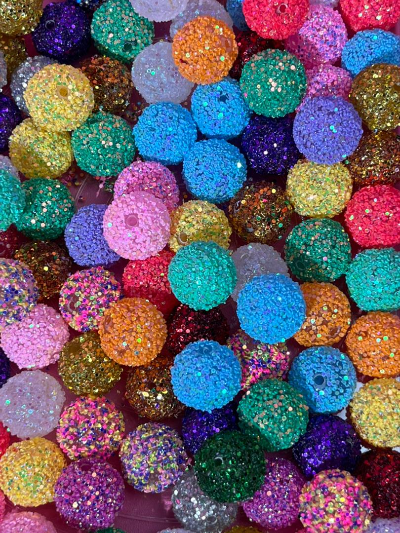 【C05】💝Colorful sequined beads （20mm）