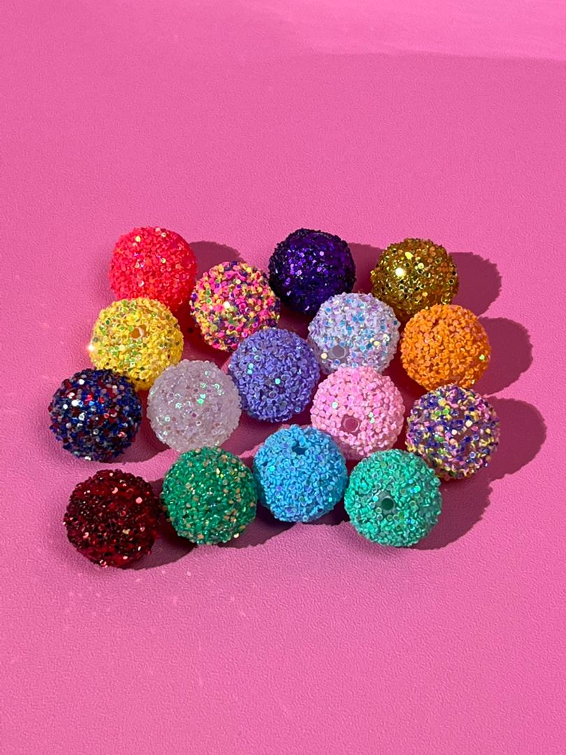 【C05】💝Colorful sequined beads （20mm）