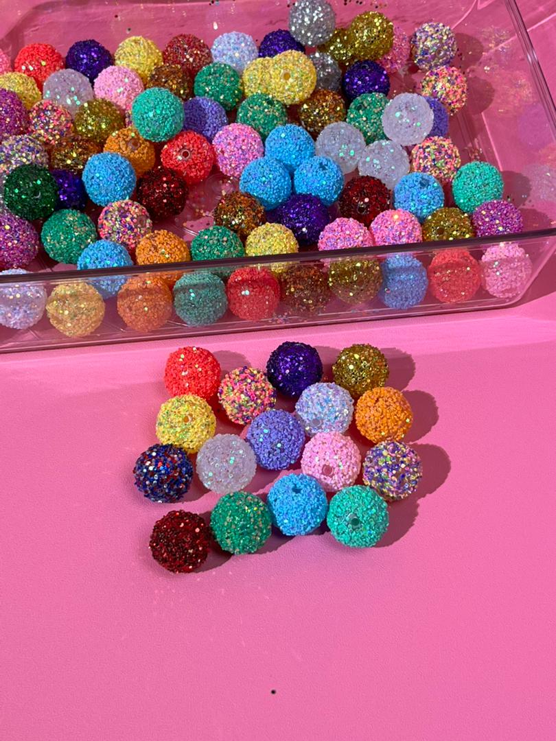 【C05】💝Colorful sequined beads （20mm）