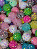 【D01】💝Colorful AB crystal ball beads （20mm）
