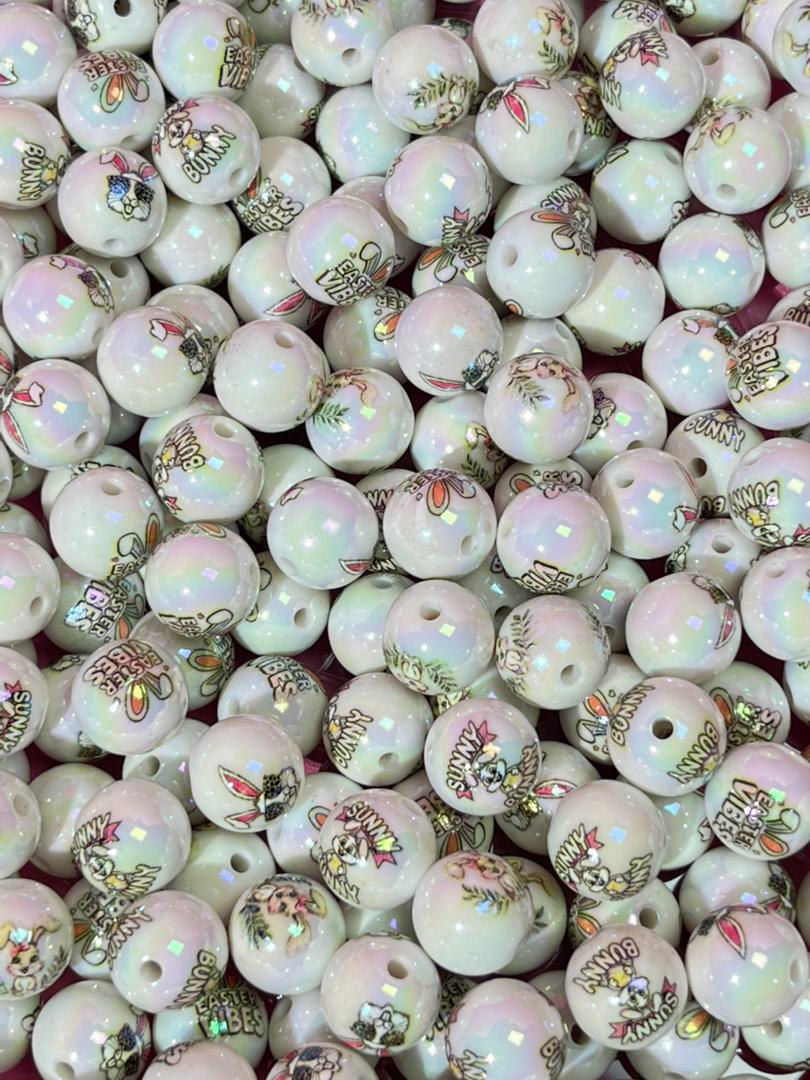 【G01】💝Easter Bunny Beads（16mm）