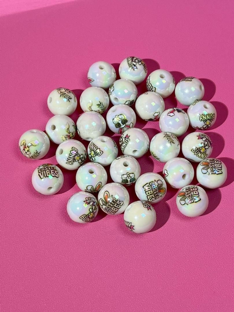 【G01】💝Easter Bunny Beads（16mm）
