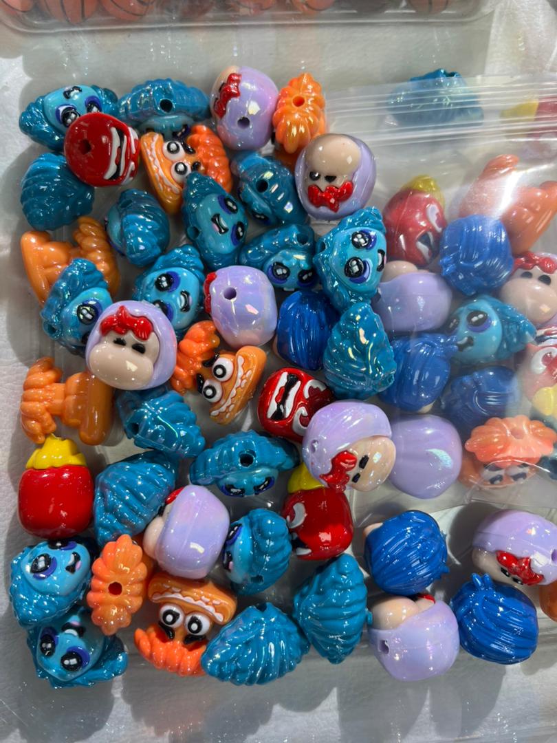 【H01】💝Cartoon silicone beads