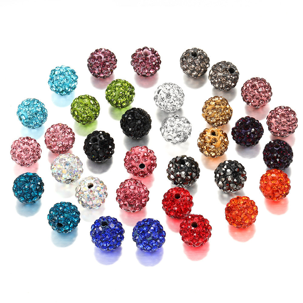 【i02】💝colorful rhinestone shinny beads